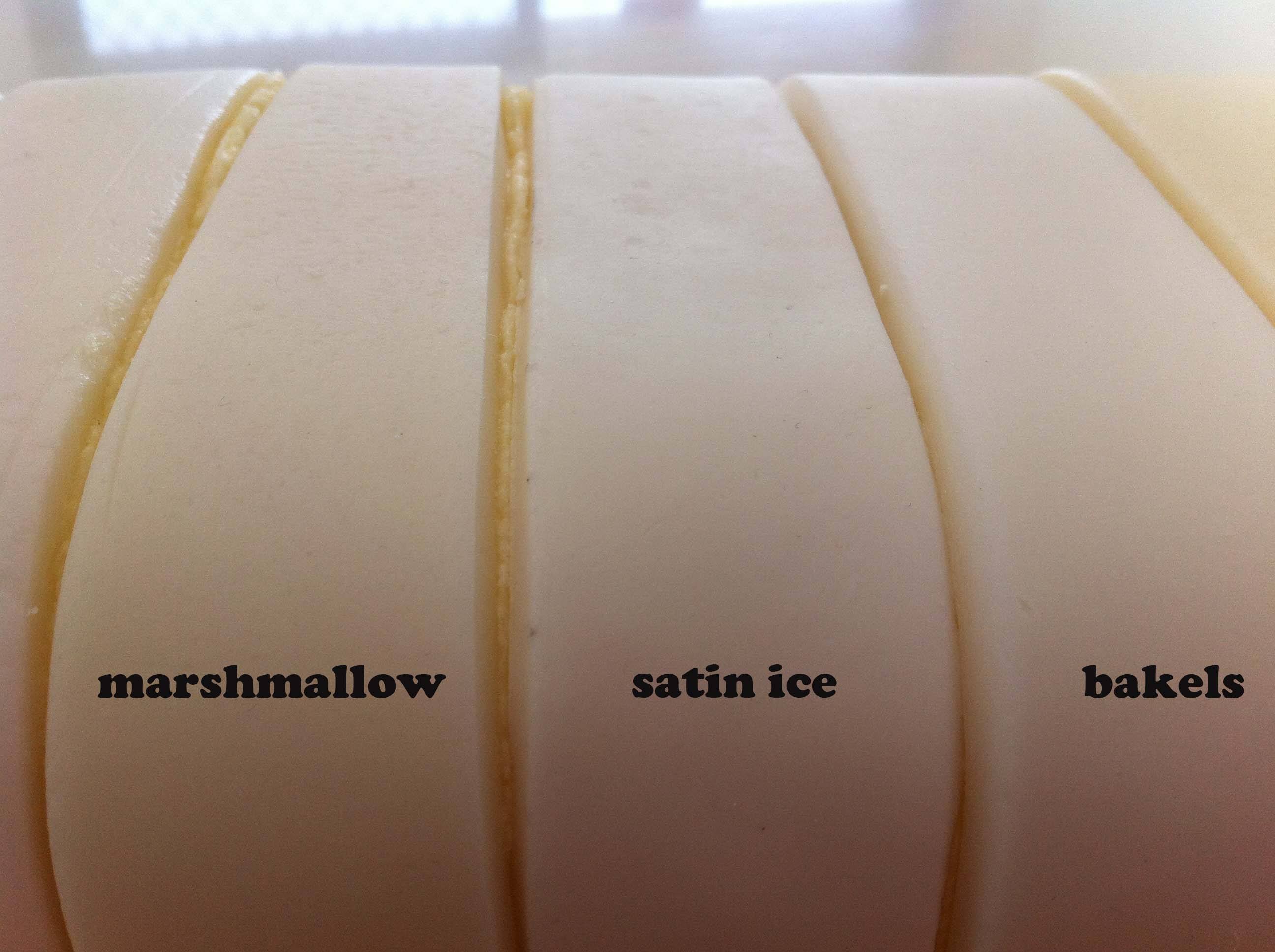 fondant review satin ice bakels petinice marshmallow